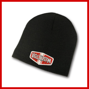 VIGIL KUSTOM SURF DESIGN ON BLACK BEANIE